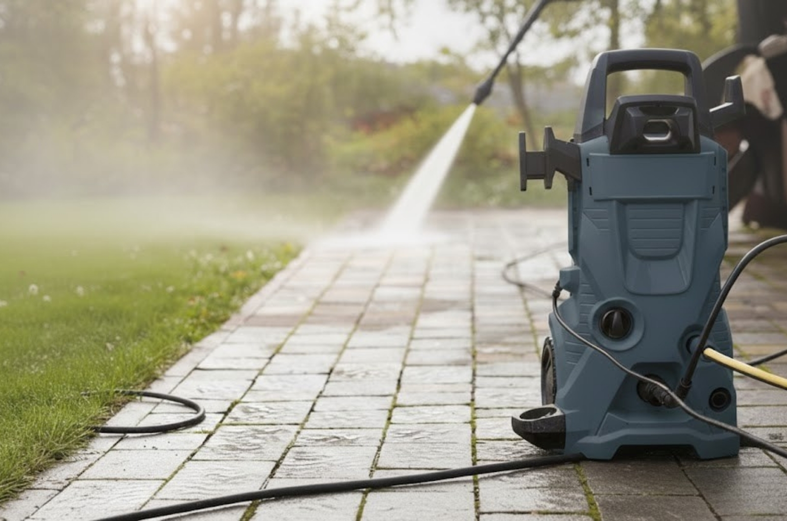 Commercial pressure washing services for sidewalks and outdoor areas